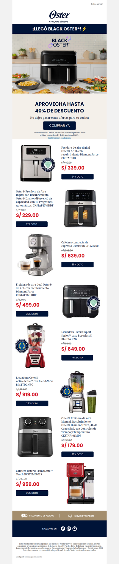 🖤 Hasta 30% de descuento en Black Oster