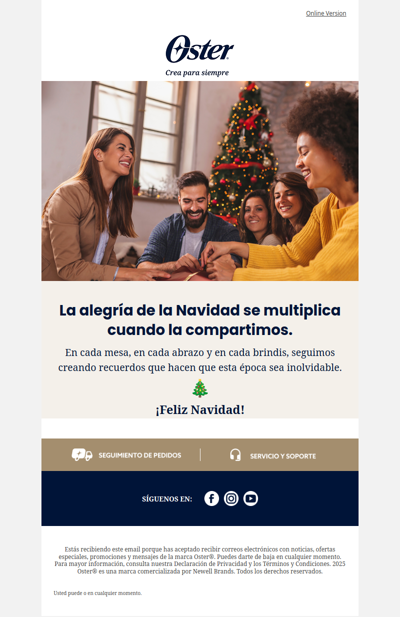 🎄¡Feliz Navidad con Oster!