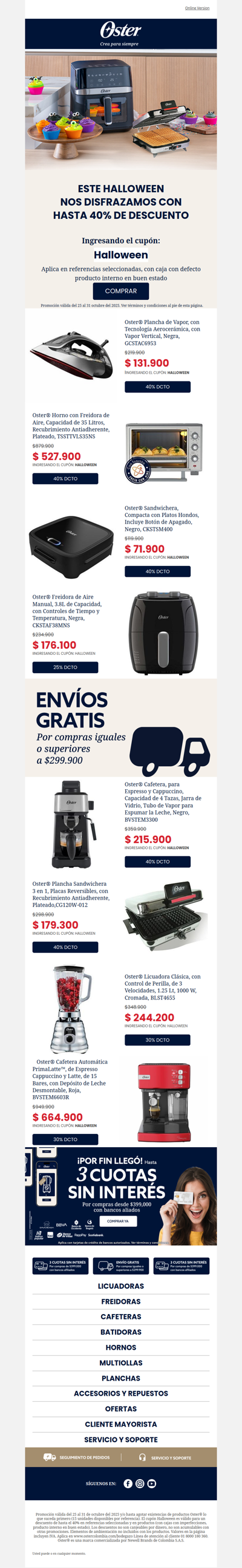 🎃 Descuentos de miedo este Halloween