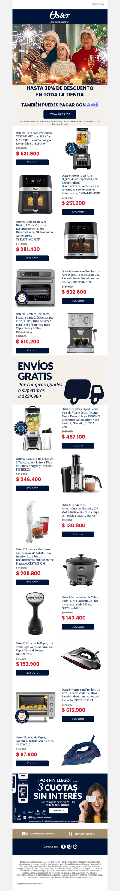 🔥No te pierdas esta Navidad hasta el 30% descuento