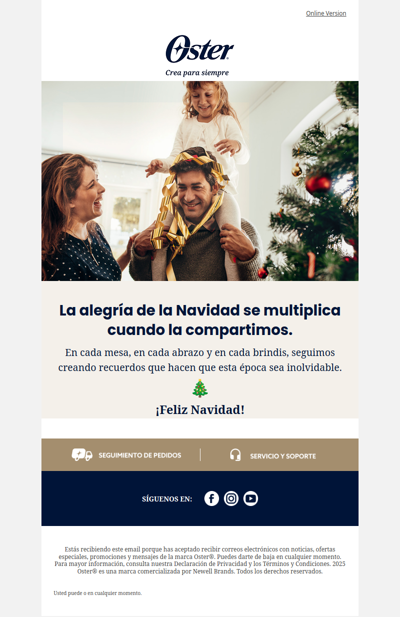 🎄¡Feliz Navidad con Oster!