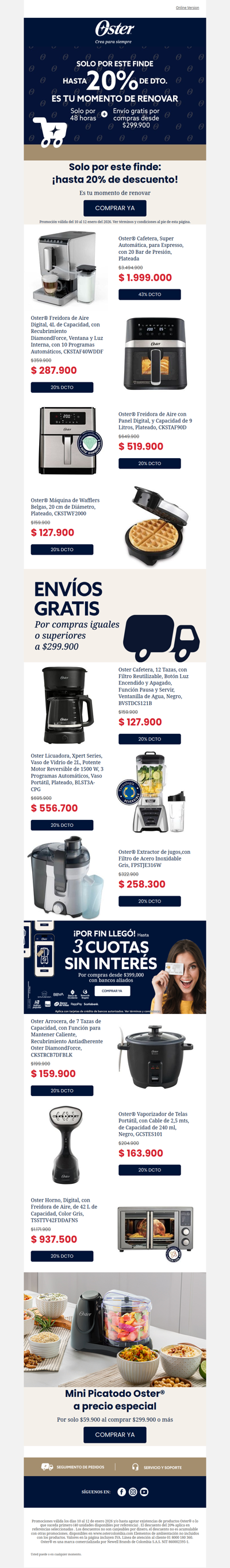 🔥 Aprovecha 20% OFF solo este finde