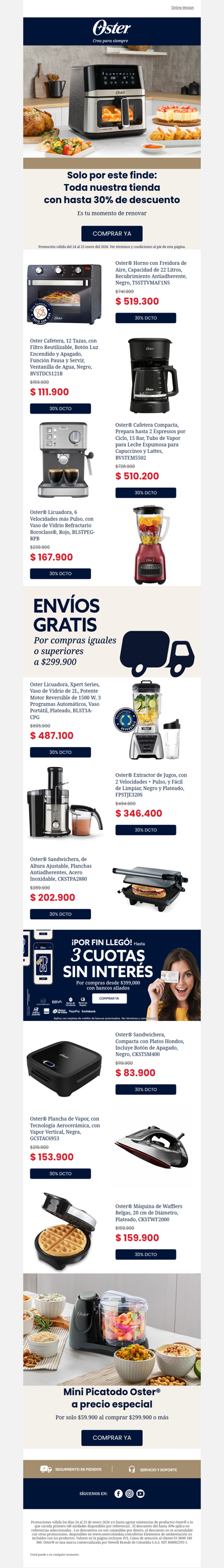 🔥 Aprovecha 30% OFF solo este finde