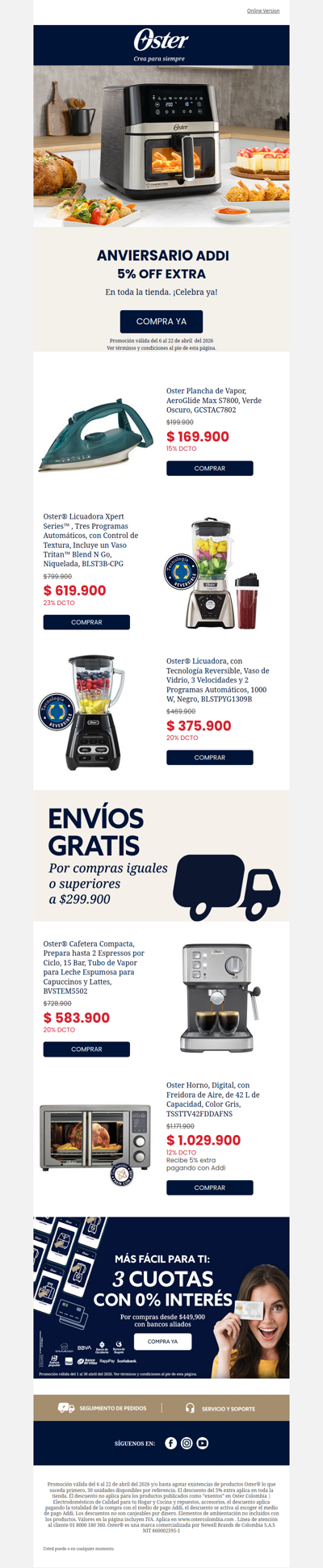 Sorpresa de aniversario Addi: +5% Extra