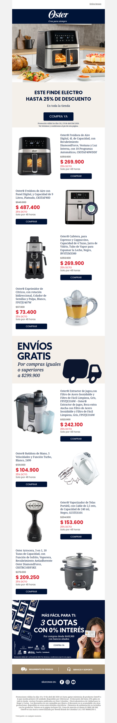 Solo por 48 horas hasta 25%