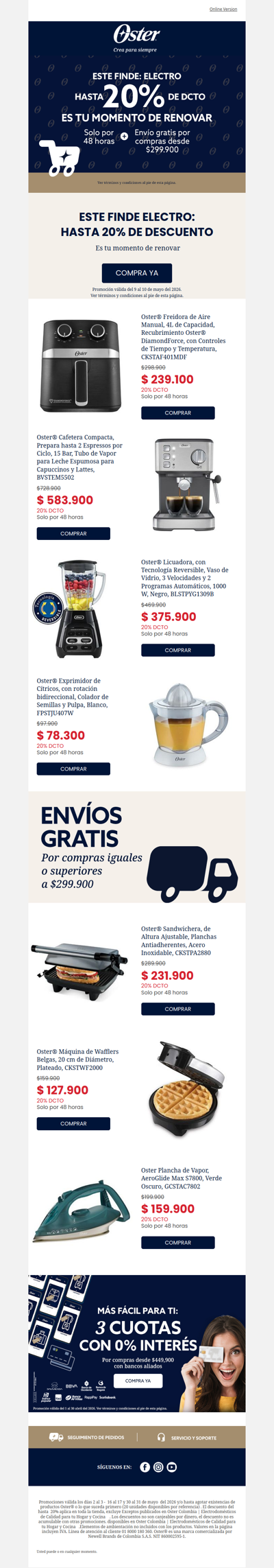 Solo por 48 horas hasta 20%