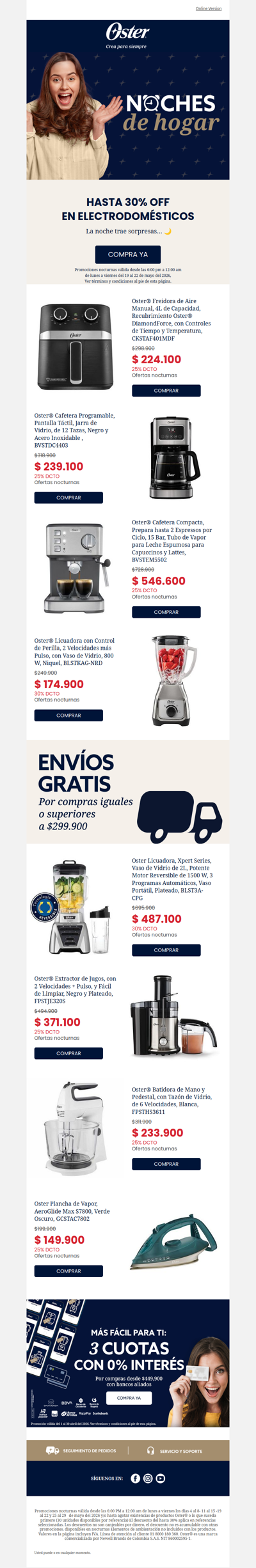 Hoy viernes hasta 30% noches de hogar