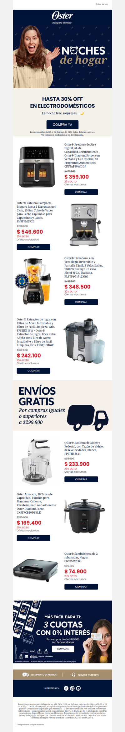 Hoy miercoles hasta 30% noches de hogar