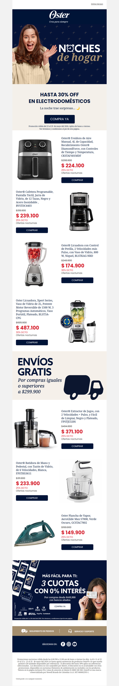 Hoy Viernes hasta 30% noches de hogar