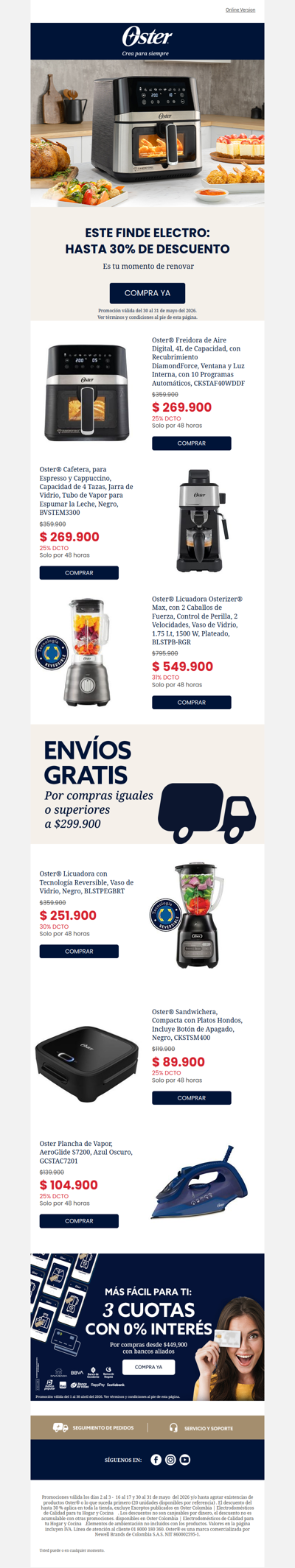 Solo por 48 horas hasta 30%
