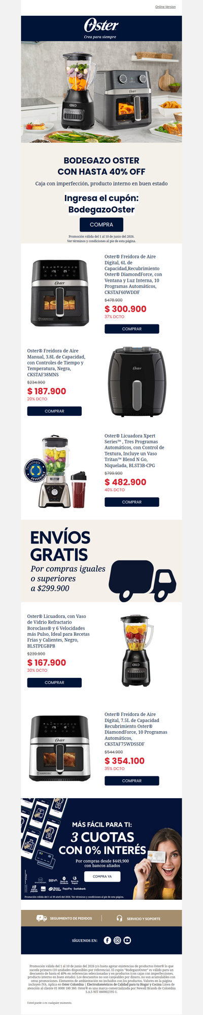 Hasta 40% OFF