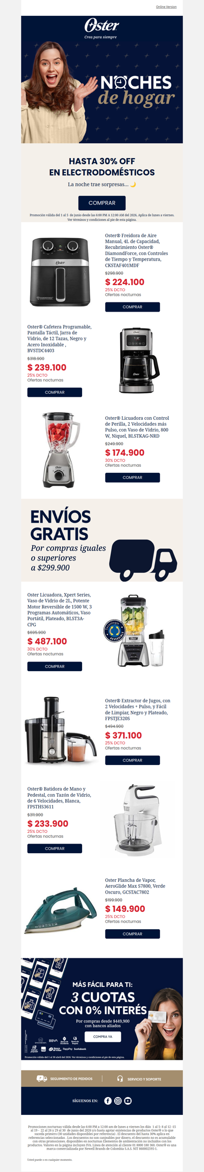 Hoy Miercoles hasta 30% noches de hogar