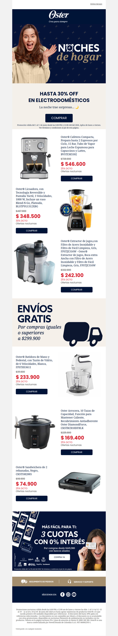 Hoy viernes hasta 30% noches de hogar