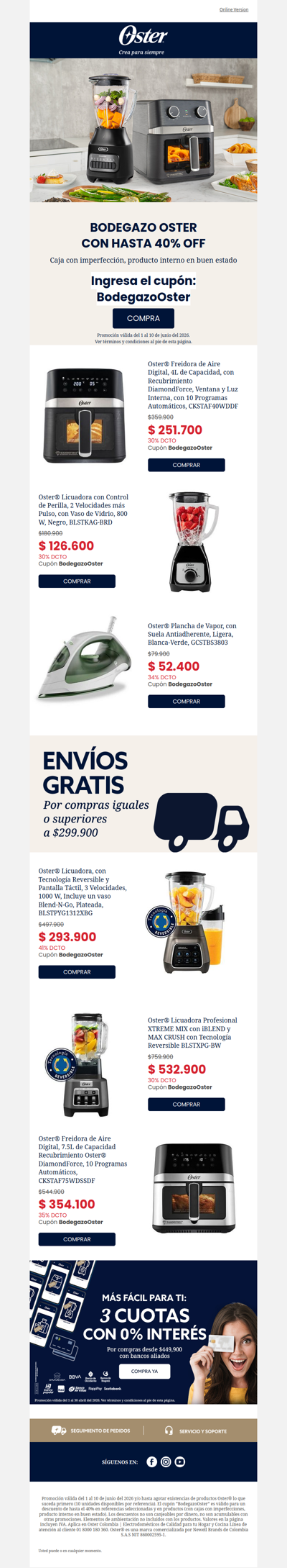 Hasta 40% OFF