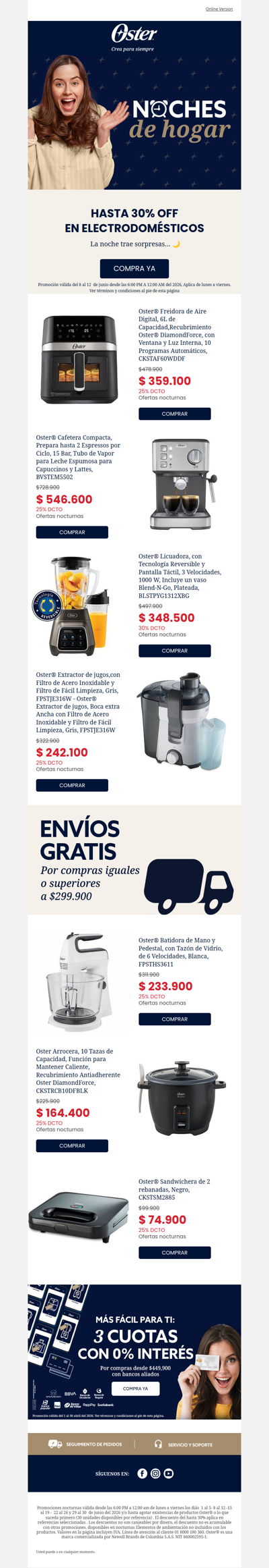 Hoy Miercoles hasta 30% noches de hogar