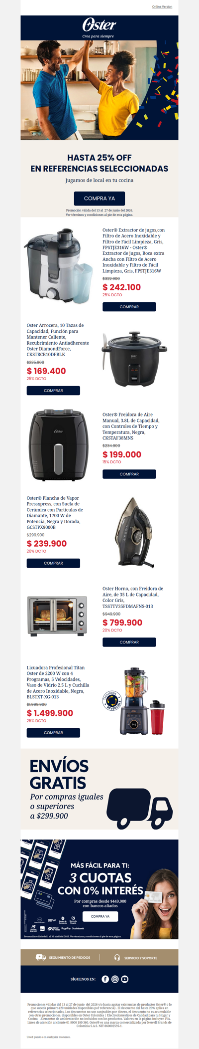 El Mundial se celebra con hasta 25% OFF