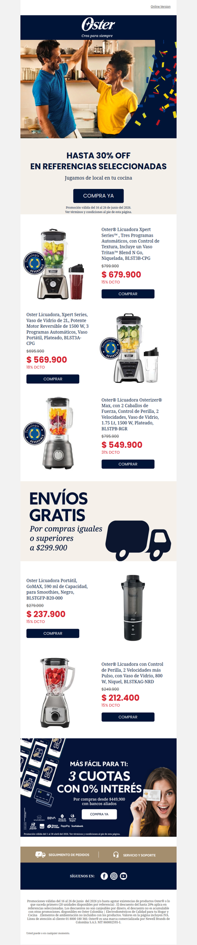 El Mundial se celebra con hasta 30% OFF