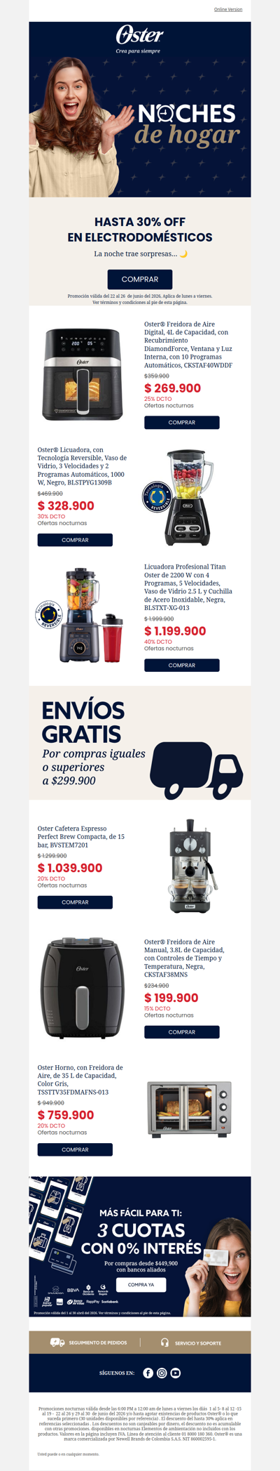 Hoy Lunes hasta 30% noches de hogar