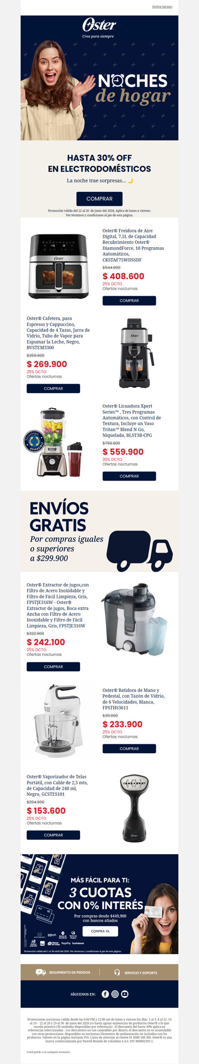 Hoy Miercoles hasta 30% noches de hogar