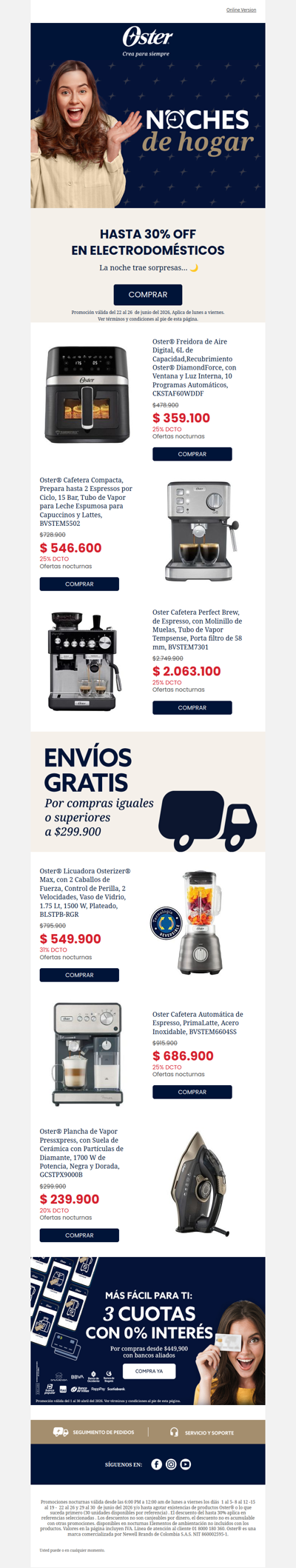 Hoy viernes hasta 30% noches de hogar