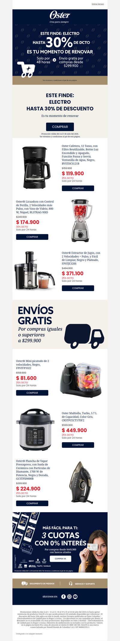 Solo por 48 horas hasta 30%
