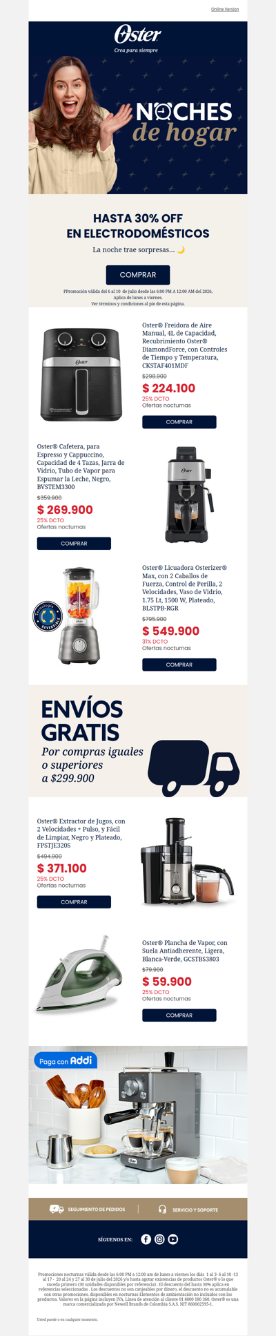 Hoy Viernes hasta 30% noches de hogar