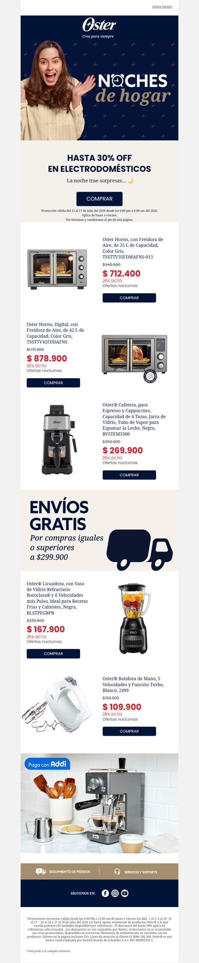 Hoy Miercoles hasta 30% noches de hogar