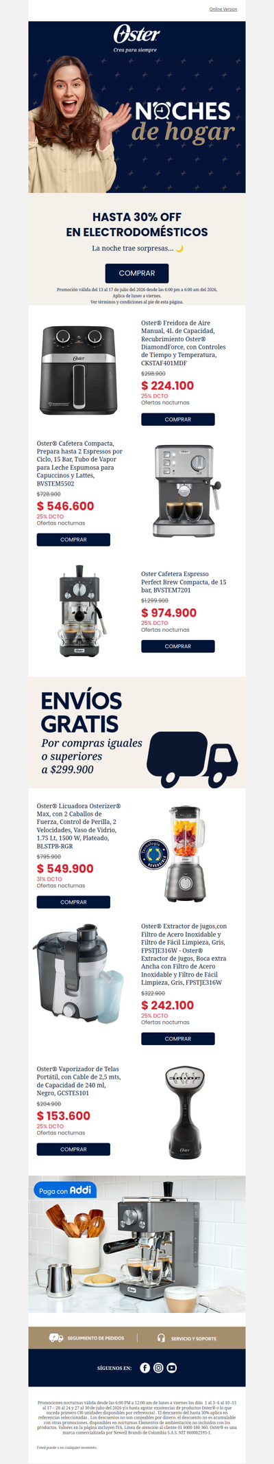 Hoy Viernes hasta 30% noches de hogar