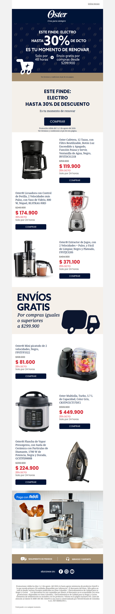 Solo por 48 horas hasta 30%