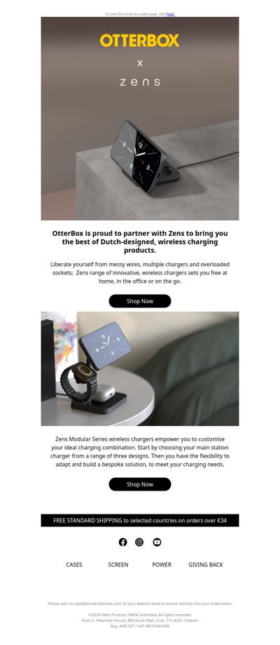 Want the freedom of cutting-edge wirelesss charging?  Meet Zens