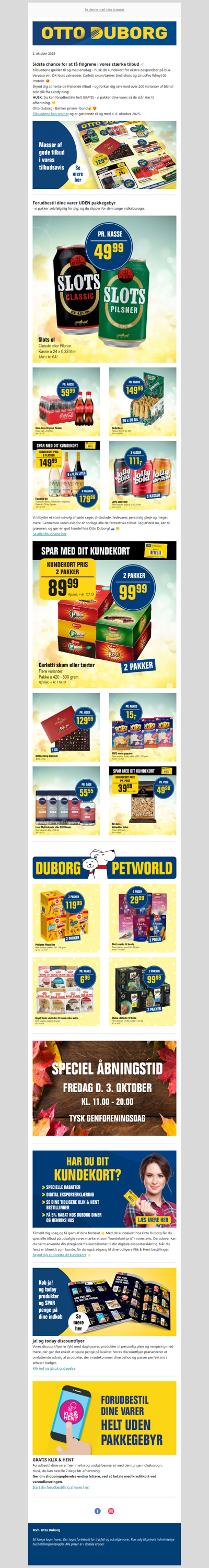 Nøj… har du set Otto Duborgs stærke efterårstilbud? 🤩 🛒