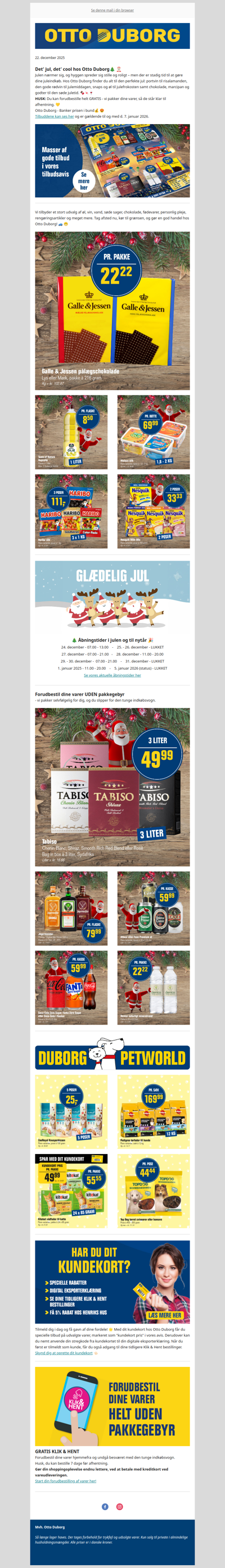 Julehilsen med fantastiske tilbud fra Otto Duborg! 🎄🎅🏻