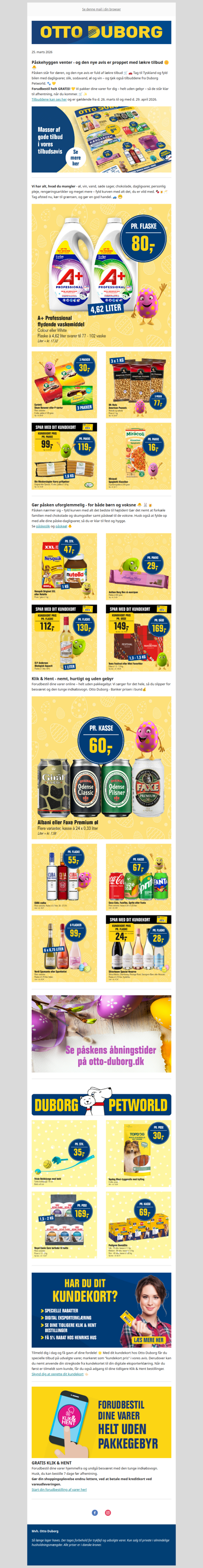 Se den nye avis og spar stort – påsken er billigere hos Otto Duborg 🐣🐰😃