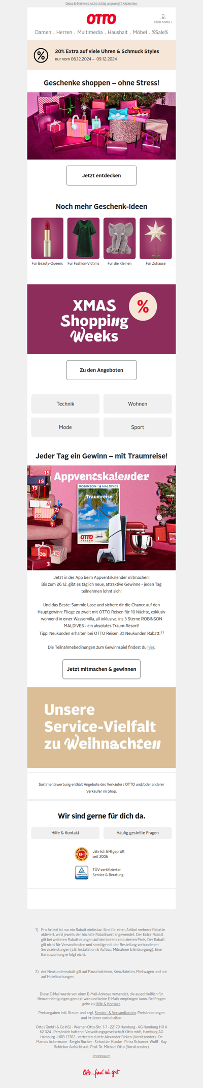 Jetzt aber schnell: Weihnachtsgeschenke shoppen & sparen!