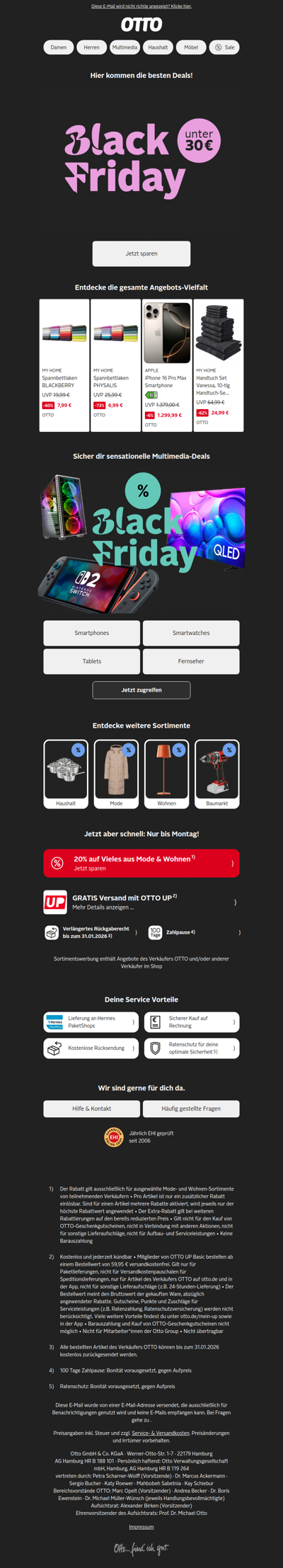 Black Friday: Jetzt Deals unter 30€ sichern!🖤