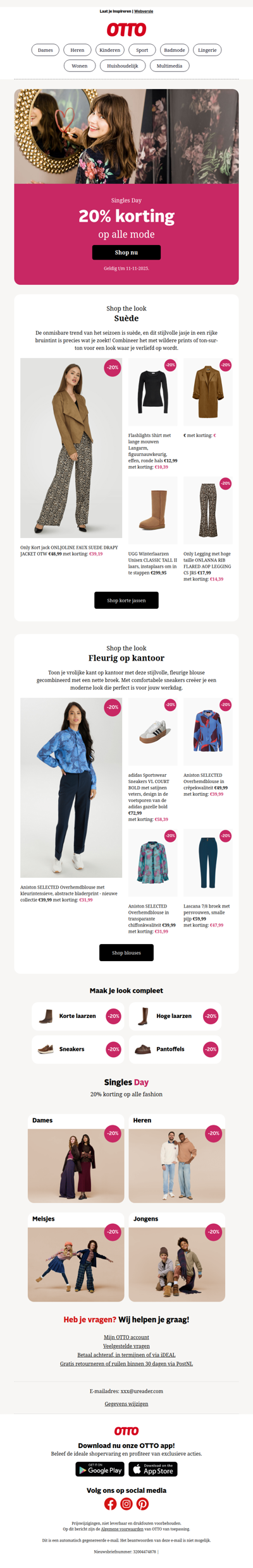 Treat yourself! 20% korting op alle mode✨🛍️