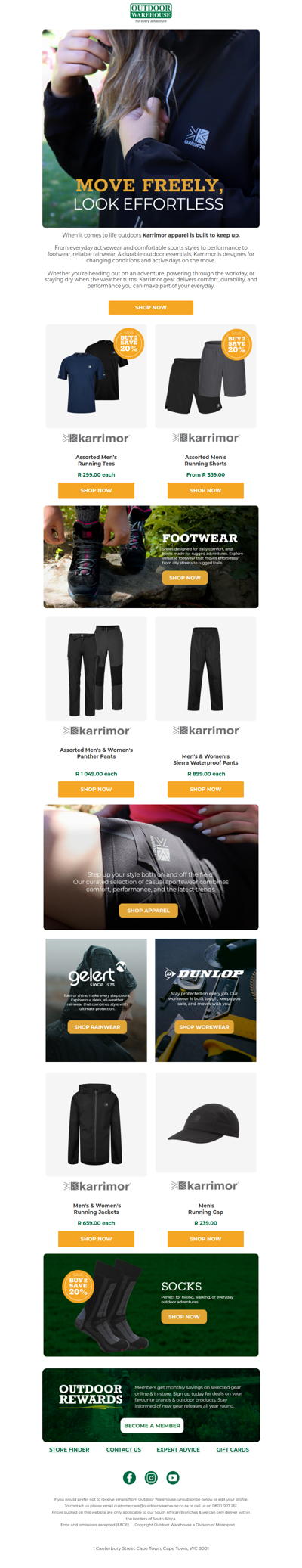 Rain, Work or Weekend - Apparel Built for Every Condition