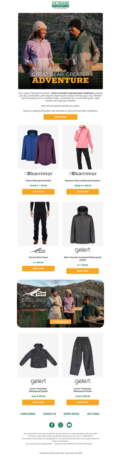 Waterproof Jackets Built for Any Adventure