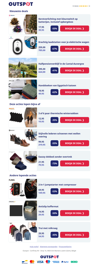 Kerstverlichting met kleurswitch op batterijen, inclusief opbergdoos