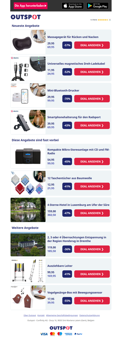 Massagegerät für Rücken und Nacken