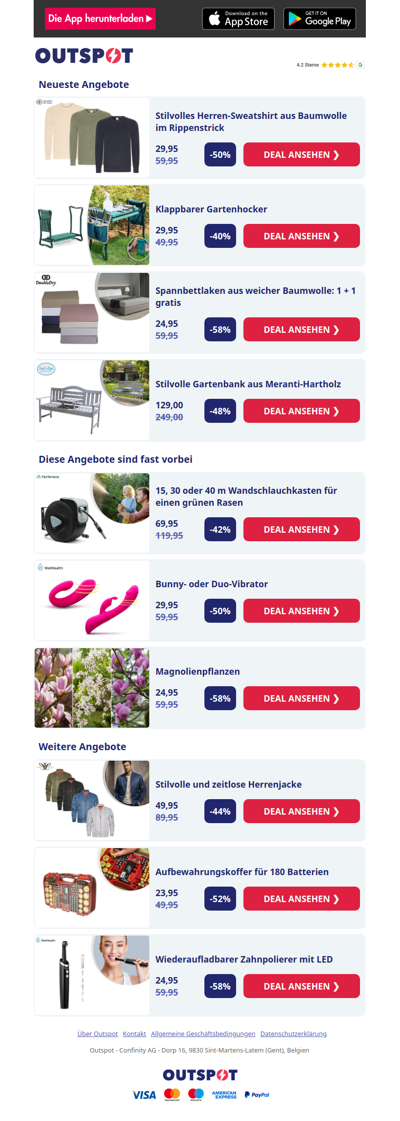 Sweatshirt im Rippenstrick für Männer