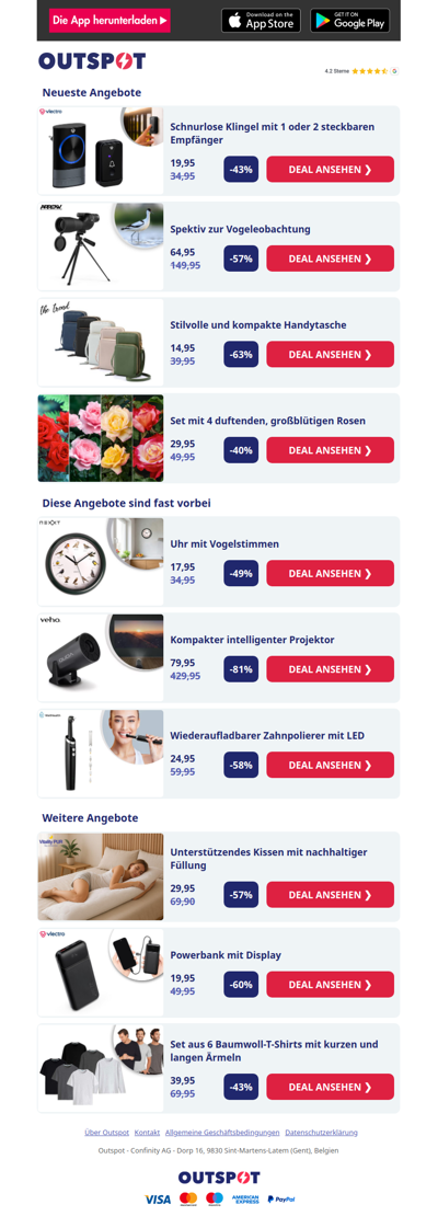 Schnurlose Klingel mit 1 oder 2 steckbaren Empfänger