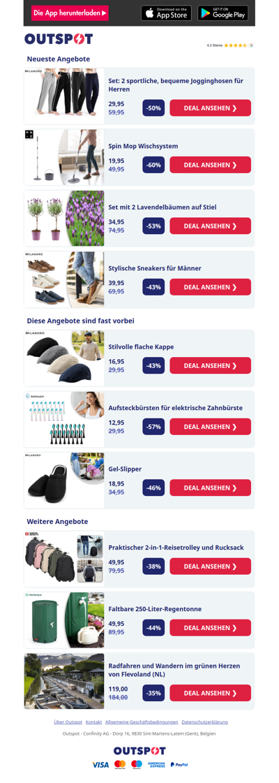 2 sportliche Jogginghosen für Herren