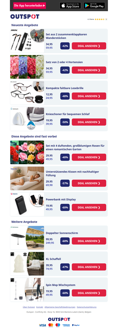 Set aus 2 zusammenklappbaren Wanderstöcken