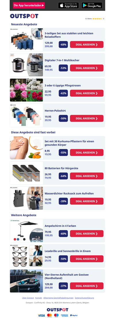 Set aus 3 Reisekoffern