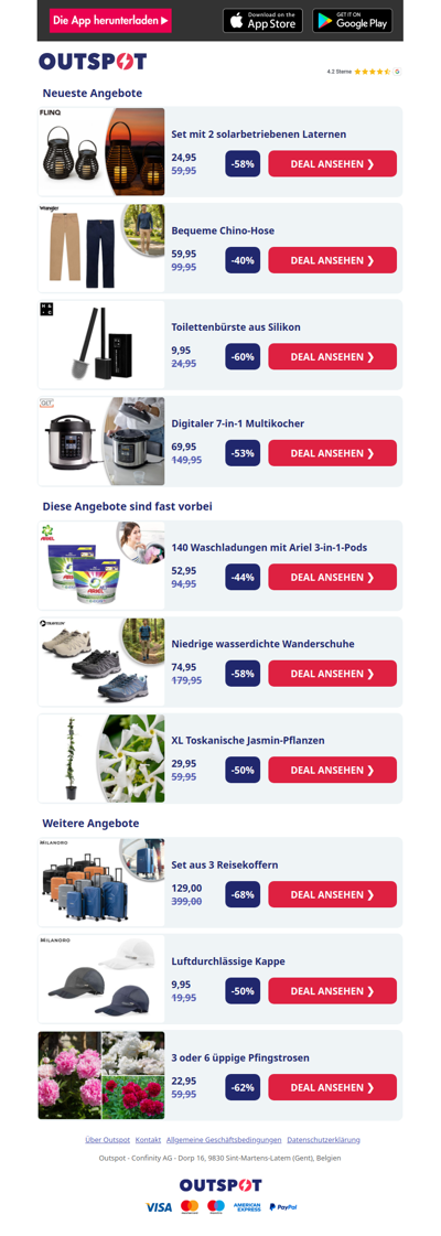 2 solarbetriebene Laternen