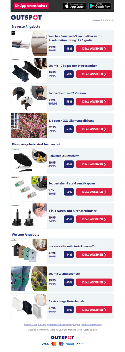 Baumwoll-Spannbettlaken: 1 + 1 gratis