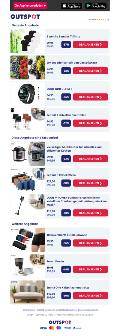 3 weiche Bambus T-Shirts