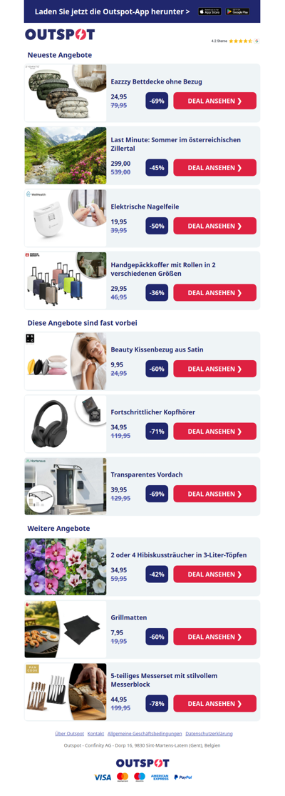 Eazzzy Bettdecke ohne Bezug