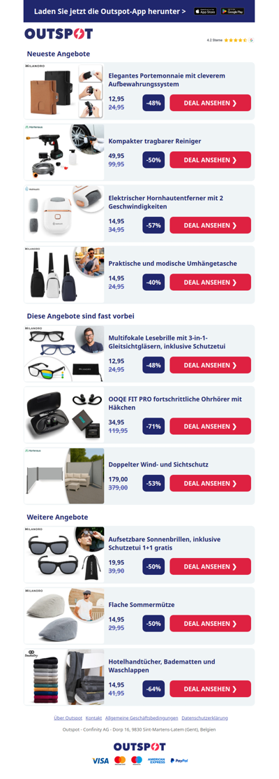 Elegantes Portemonnaie mit cleverem Aufbewahrungssystem